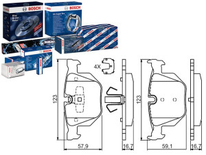 Klocki Hamulcowe Bmw Tył 3 2,0-3,0 05-13 Bosch