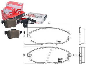 Klocki Hamulcowe Chevrolet Epica 06- Przód Brembo