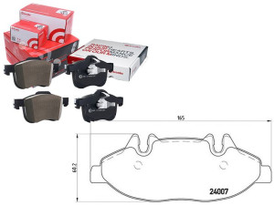 Klocki Hamulcowe Mercedes Vito 03- Z Czuj. Brembo