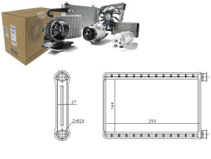 Nagrzewnica (253x144x27) Bmw 1 (e81) 1 (e82) 1 (e8
