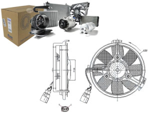 Wentylator Chłodnicy (z Obudową) Audi A4 A6 A8 All