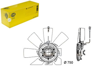 Wentylator Chłodnicy Hella 7420981232 21037403 850