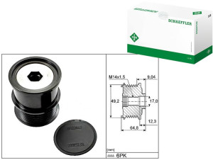 Koło Pasowe Alternatora Ford 1,0 Ecoboost Ina
