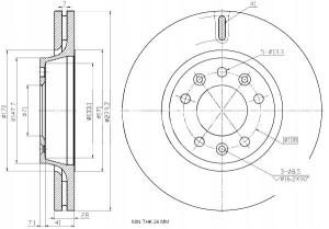 Tarcze Ham. 2szt Fiat P. Scudo 07- Maxgear