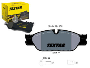 Klocki Hamulcowe Jaguar Przód S-type 03- Textar