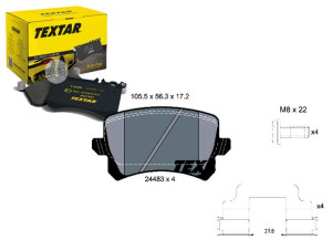 Klocki Hamulcowe Vw Tył Passat 05- 3,2 3,6 4x4 Tex