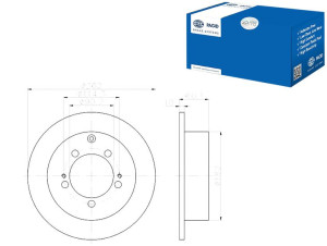 Tarcze Hamulcowe Hella Pagid Mb895200 Mb928716 Dsk