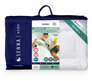 INTER WIDEX Kołdra BOTANICA Biała 155x200 1100g