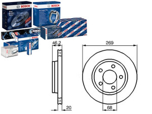 Tarcze Hamulcowe 2szt. Audi 100 200 A8 1.8-4.2 09.