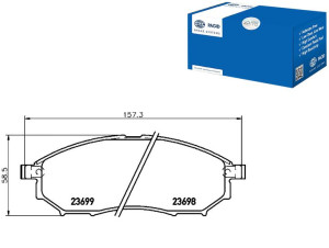 Klocki Hamulcowe Hella Pagid 41060ar090 41060eg090
