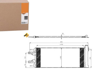 Skraplacz Klimatyzacji Fiat Ducato 06- Nrf
