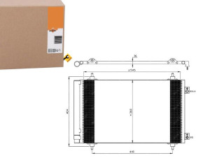 Skraplacz Klimatyzacji Fiat Scudo 07- Nrf