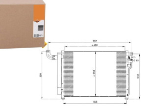 Skraplacz Klimatyzacji Kia Rio 1,5dci 05- Nrf