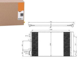 Skraplacz Klimatyzacji Renault Scenic 01 2011- Nrf