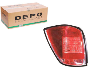 Lampa (kolor Kierunkowskazu Czerwony Kolor Szkła C
