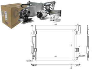 Skraplacz Klimatyzacji Rvi Kerax Premium 04.96- Ni