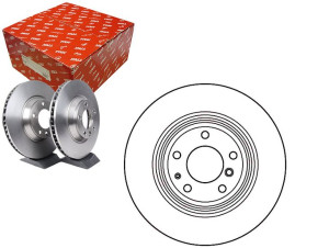 Tarcze Hamulcowe 2szt Bmw Tył 3 7 8 Z4 Z8 3,2-5,6