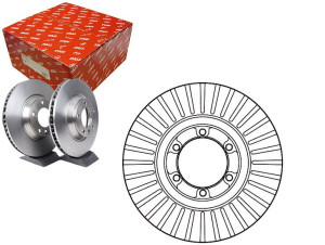 Tarcze Hamulcowe 2szt Hyundai Przód Galloper 91-03