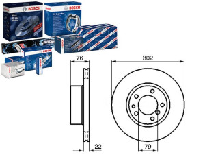 Tarcze Hamulcowe 2szt. Bmw 5 (e34) 7 (e32) 2.0-3.4