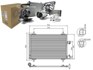 Skraplacz Klimatyzacji Citroen C5 C5 Ii C5 Iii C6