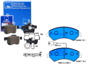 Klocki Hamulcowe Fiat Przód Ducato 06- Ład 1600kg
