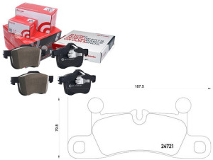 Klocki Hamulcowe Vw Touareg 10- Tył Brembo