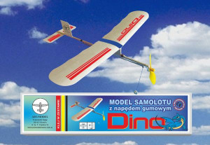 Samolot DINO Do Złożenia z Napędem Gumowym