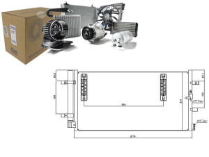 Skraplacz Klimatyzacji Audi A4 A4 Allroad A5 A6 A6