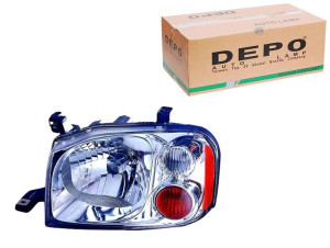 Reflektor Nissan Pick Up H4 98-10 Pr Chromowany, K