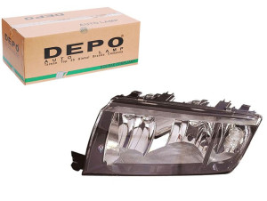 Reflektor Skoda Fabia I H3 H7 Py21w W5w 99-08 Le D