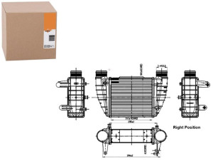 Intercooler Vw Audi A4 2,0 Tfsi 04- Nrf