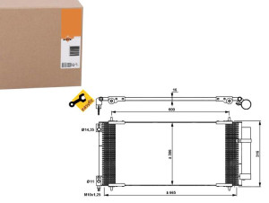 Skraplacz Klimatyzacji Citroen C5 04- Nrf