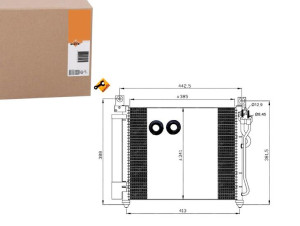Skraplacz Klimatyzacji Kia Picanto 04- Nrf