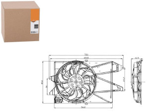 Wentylator Chłodnicy Ford Mondeo 00-07 -ac Nrf