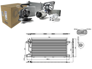 Skraplacz Klimatyzacji Scania G R 01.03- Nissens