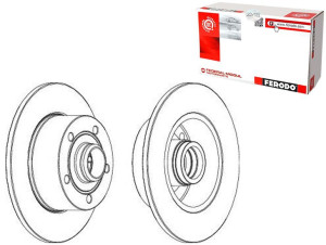 Tarcze Hamulcowe 2szt. Audi A4 1.6-2.8 11.94-09.01