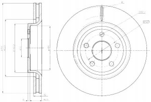 Tarcze Ham. 2szt Jeep P. Grand Cherokee 3.6-5.7 V8 4x4 10- Maxgear