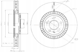 Tarcze Ham. 2szt Vw P. A6 09- 356x34 Maxgear