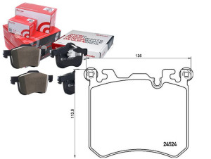 Klocki Hamulcowe Bmw X5 E70 09- Przód Brembo