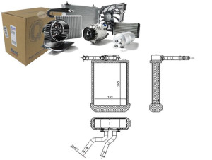 Nagrzewnica (152x200x36) Mercedes M (w163) 2.3-5.4