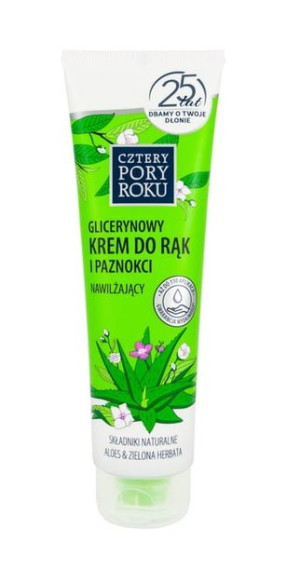 4 Pory Roku Krem do rąk i paznokci Aloes&Zielona Herbata 130 ml