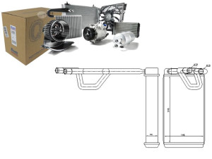 Nagrzewnica (245x147x44) Nissan Murano I Np300 Np3