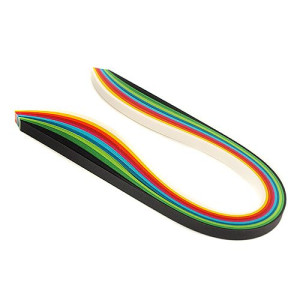 Paski do quillingu 5 mm, tęczowe