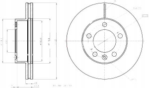 Tarcze Ham. 2szt Renault P. Master 10- Maxgear