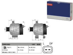 Alternator (14v 80a) Citroen Berlingo Saxo Peugeot