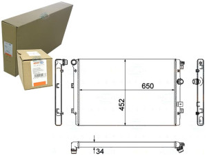 Chłodnica Silnika Behr Hella 5n0121253p 5n0121253l