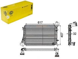 Intercooler Vw Golf 5 1,9tdi Hella