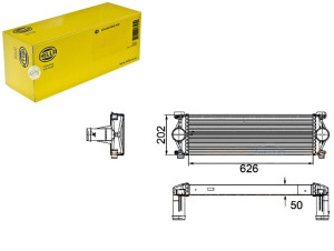 Intercooler Chłodnica Powietrza Doładowującego [hella]