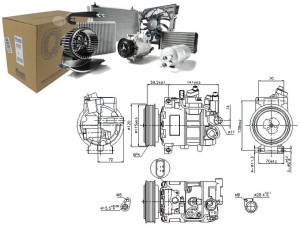 Sprężarka Klimatyzacji Audi A4 A4 Allroad A5 A6 Q5