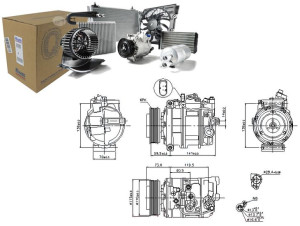Sprężarka Klimatyzacji Audi A4 A6 1.6-3.0 11.00-03